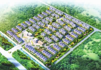 安置小區(qū)。（效果圖）